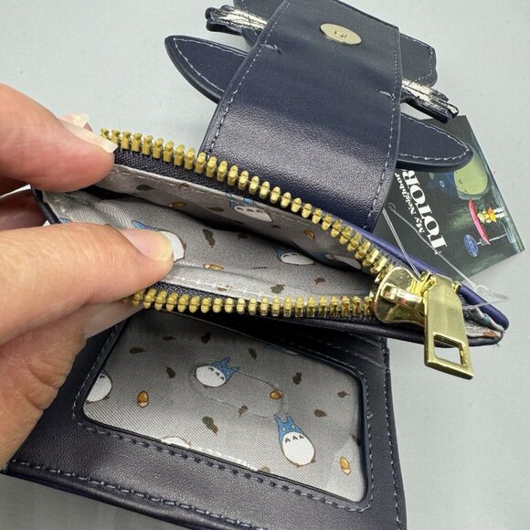 Studio Ghibli My Neighbor Totoro Umbrella Mini Flap Wallet NEW Her Universe - Picture 3 of 6